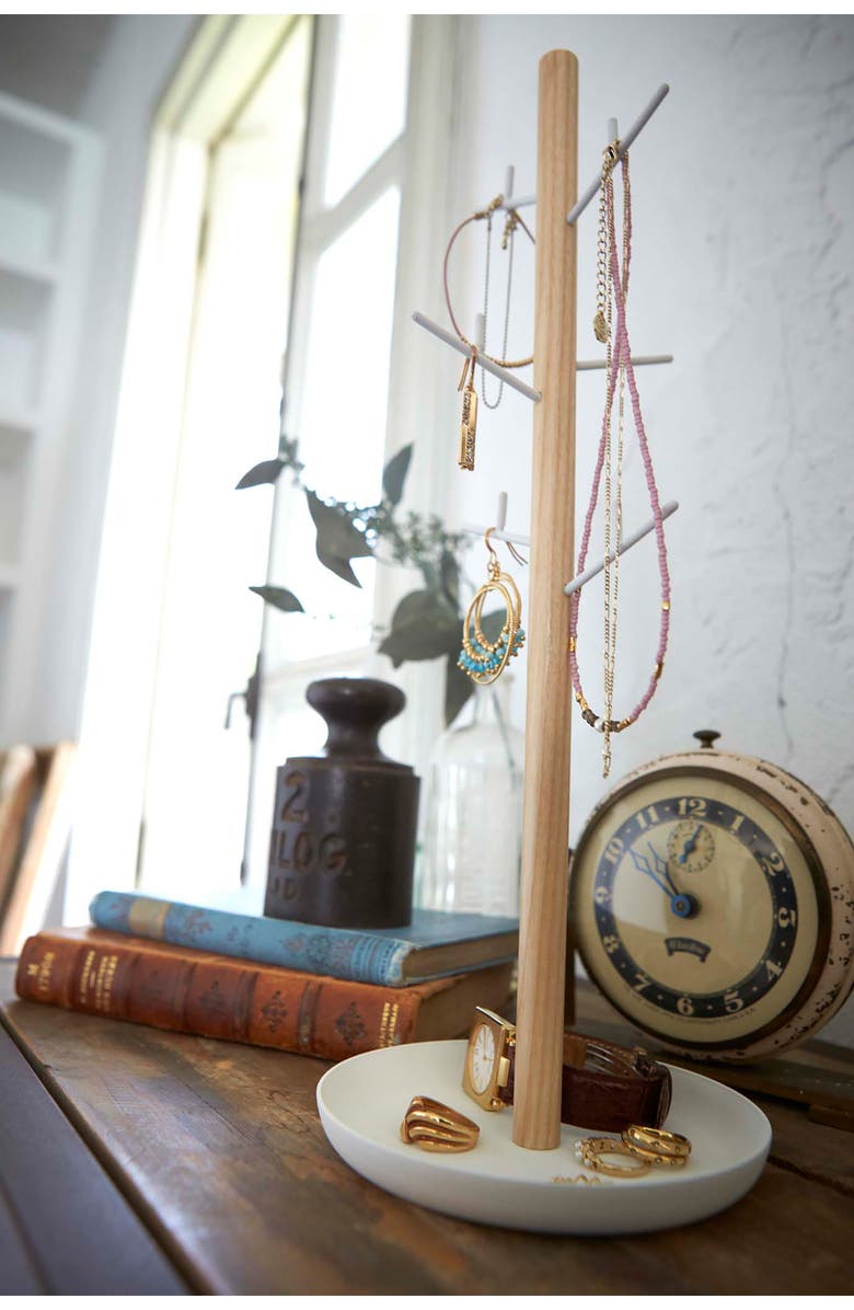 Yamazaki Jewelry/Accessory Storage Stand, Alternate, color, White