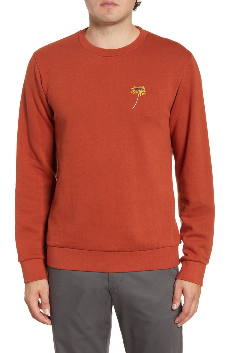 Bonobos Dandelion Embroidered Sweatshirt, Main, color, 