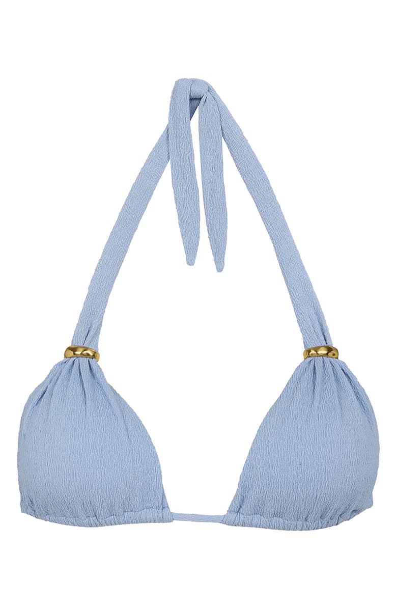 ViX Paula Hermanny Firenze Bia Tube Halter Bikini Top, Alternate, color, Blue