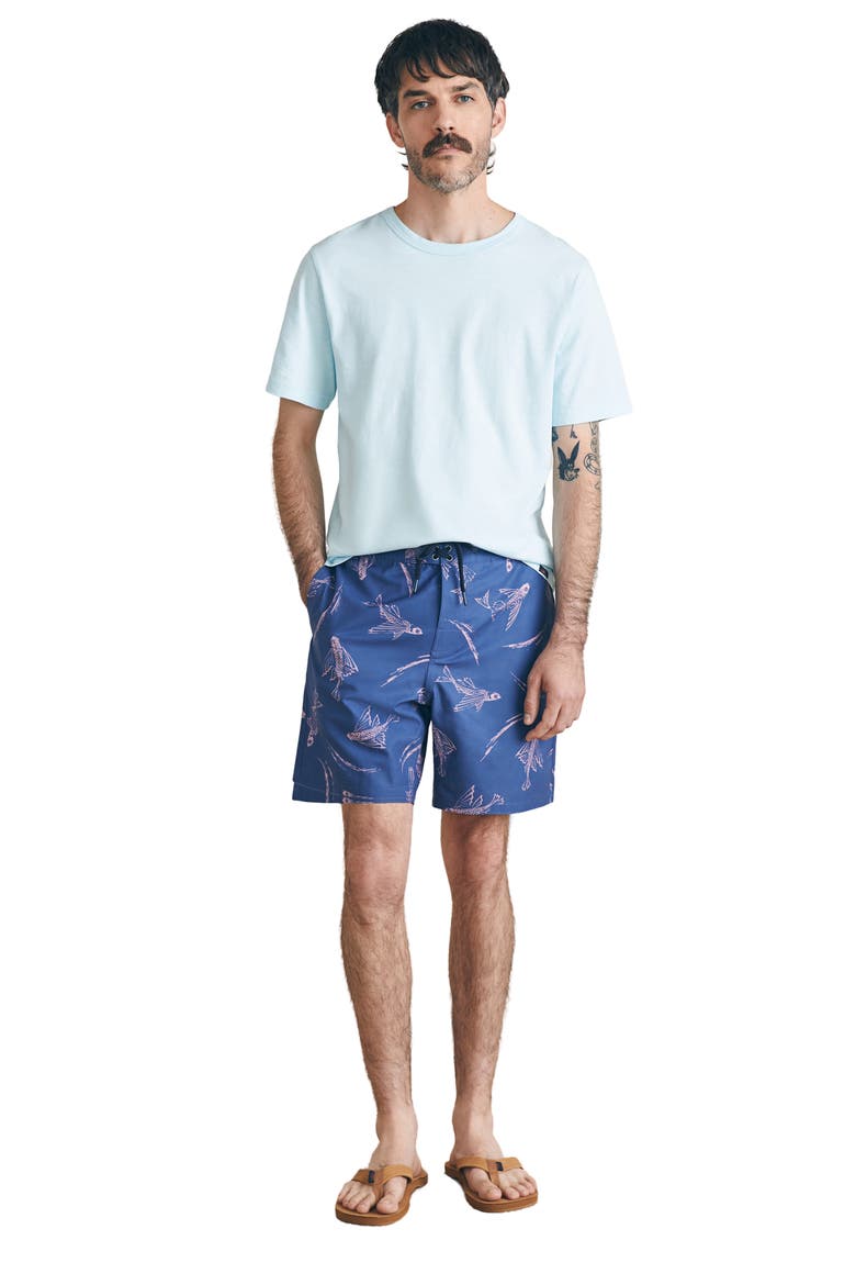 Sunwashed Board Shorts, Alternate, color, NAVY PINK WATERWAYS