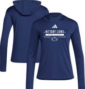 adidas Women's adidas Navy Penn State Nittany Lions D4T Long Sleeve Hooded T-Shirt