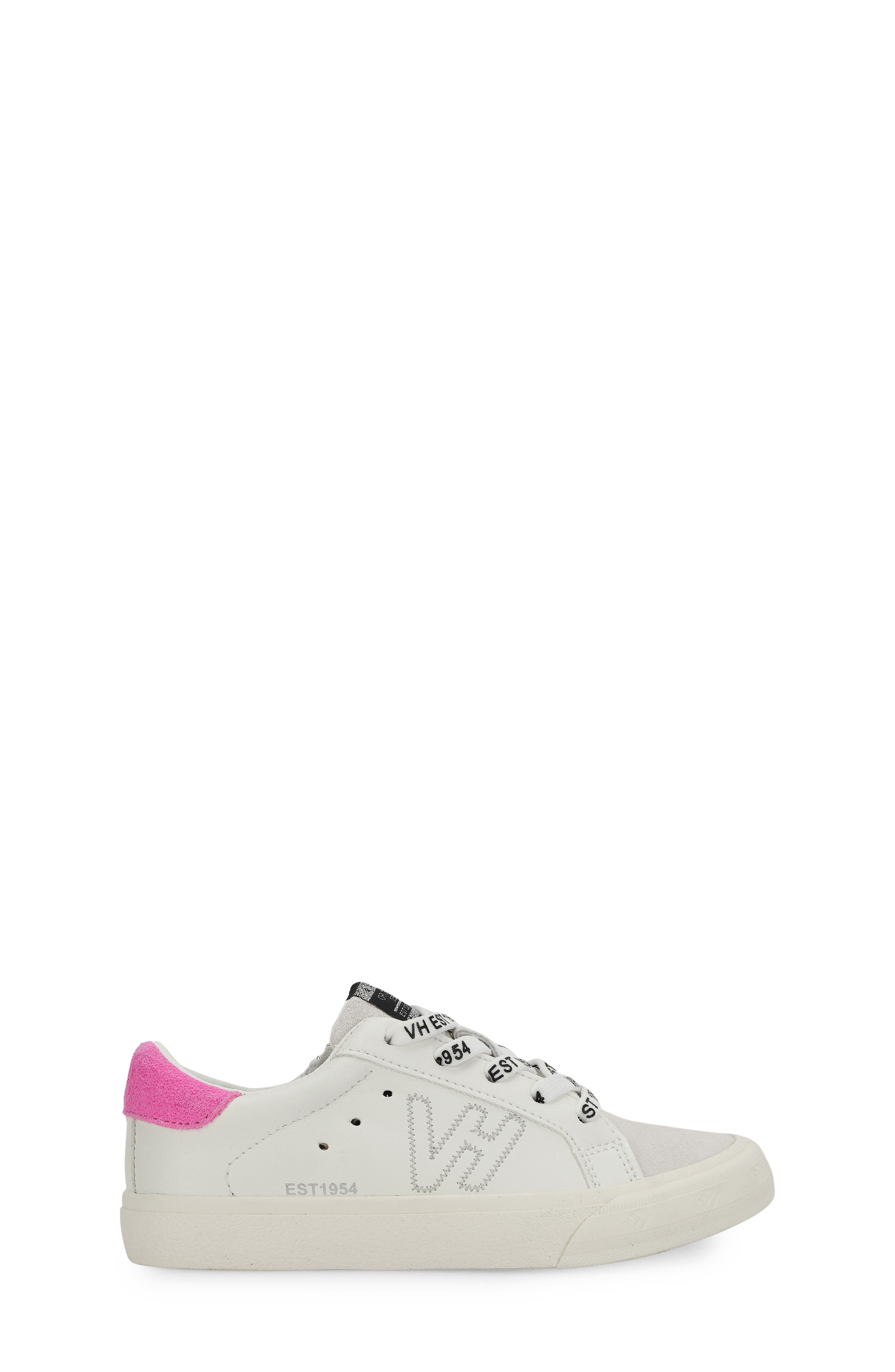 Kids' Vita Sneaker, Alternate, color, WHITE/ GREY/ PINK