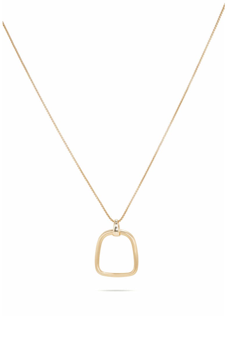 Montecito Long Pendant Necklace, Main, color, GOLD