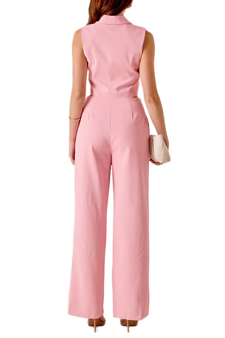Sleeveless Wide Leg Jumpsuit, Alternate, color, PINK