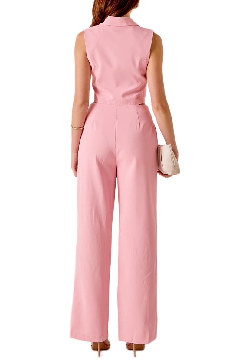MARSY Sleeveless Wide Leg Jumpsuit, Alternate, color, Pink