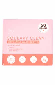 GLAMPTON Squeaky Clean 50-Pack Disposable Wash Cloths