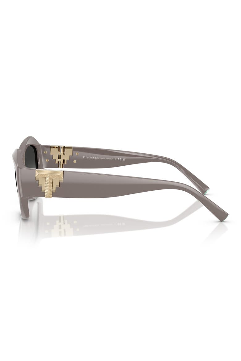 54mm Gradient Pillow Sunglasses, Alternate, color, CHOCOLATE TRUFFLE / GREY