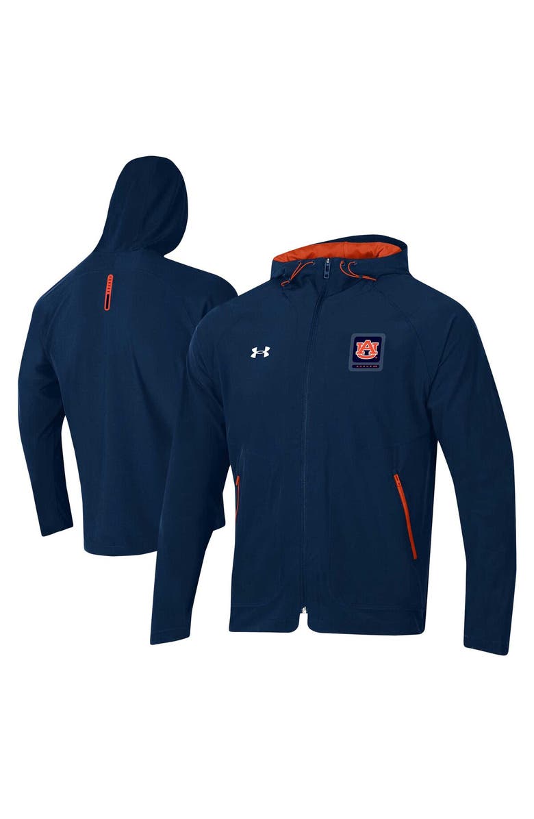 Under Armour Men's Under Armour Navy Auburn Tigers Unstoppable Raglan Full-Zip Jacket, Main, color, Navy