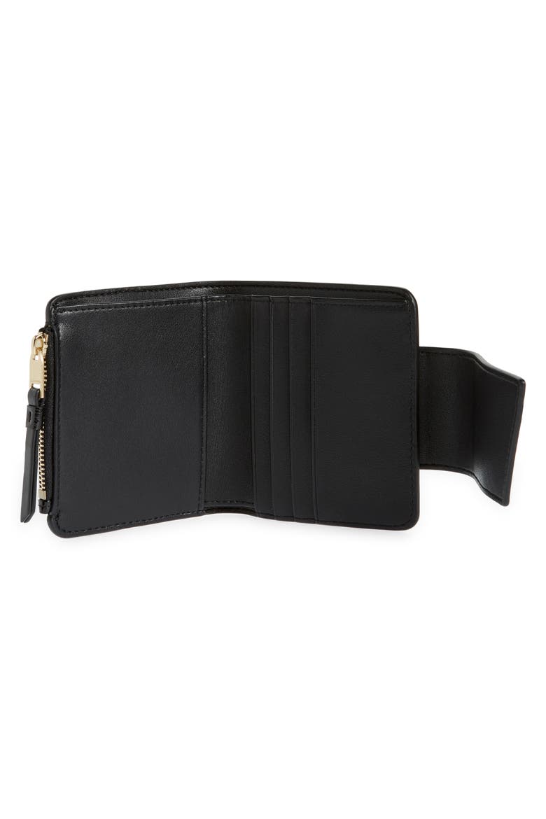Small Ray Leather Wallet, Alternate, color, LIQUID BLACK
