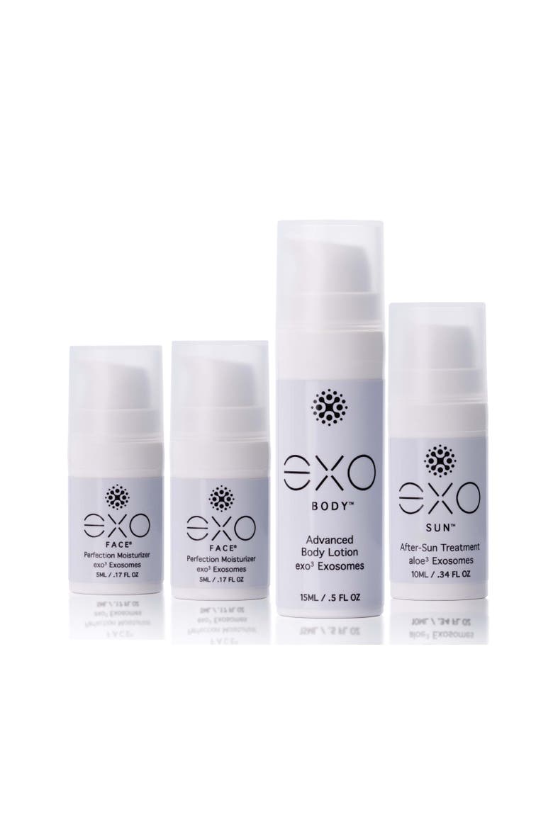 EXO FACE® Travel Kit, 4 bottles, Main, color, Black