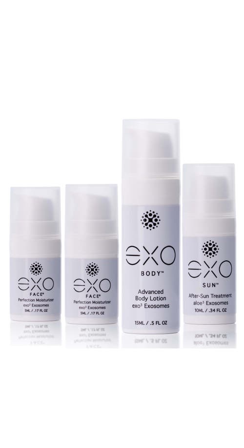 Exoceuticals Exo Face® Travel Kit, 4 Bottles In Black
