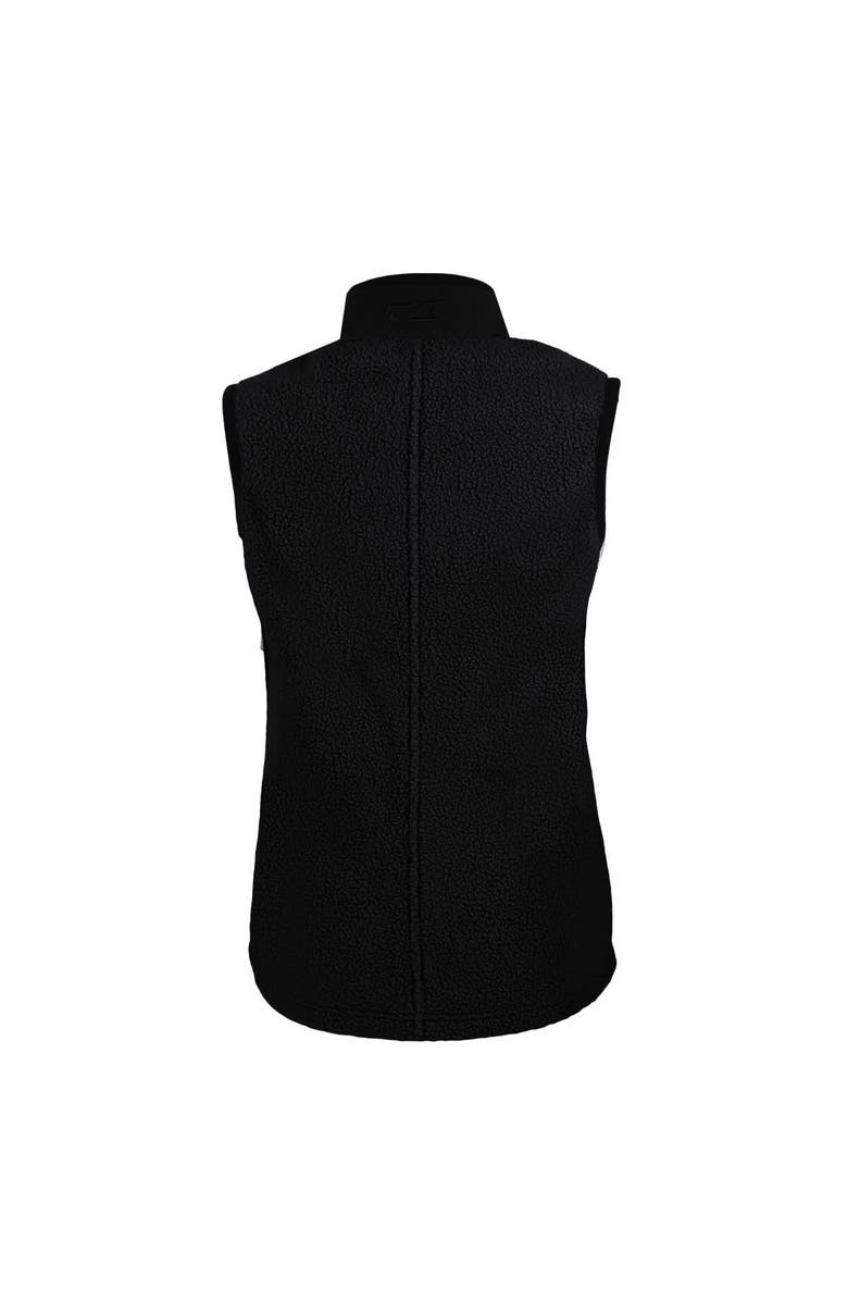 Cutter & Buck Women's Cutter & Buck Black Indianapolis Colts Helmet Logo Cascade Eco Sherpa Fleece Full-Zip Vest, Alternate, color, 