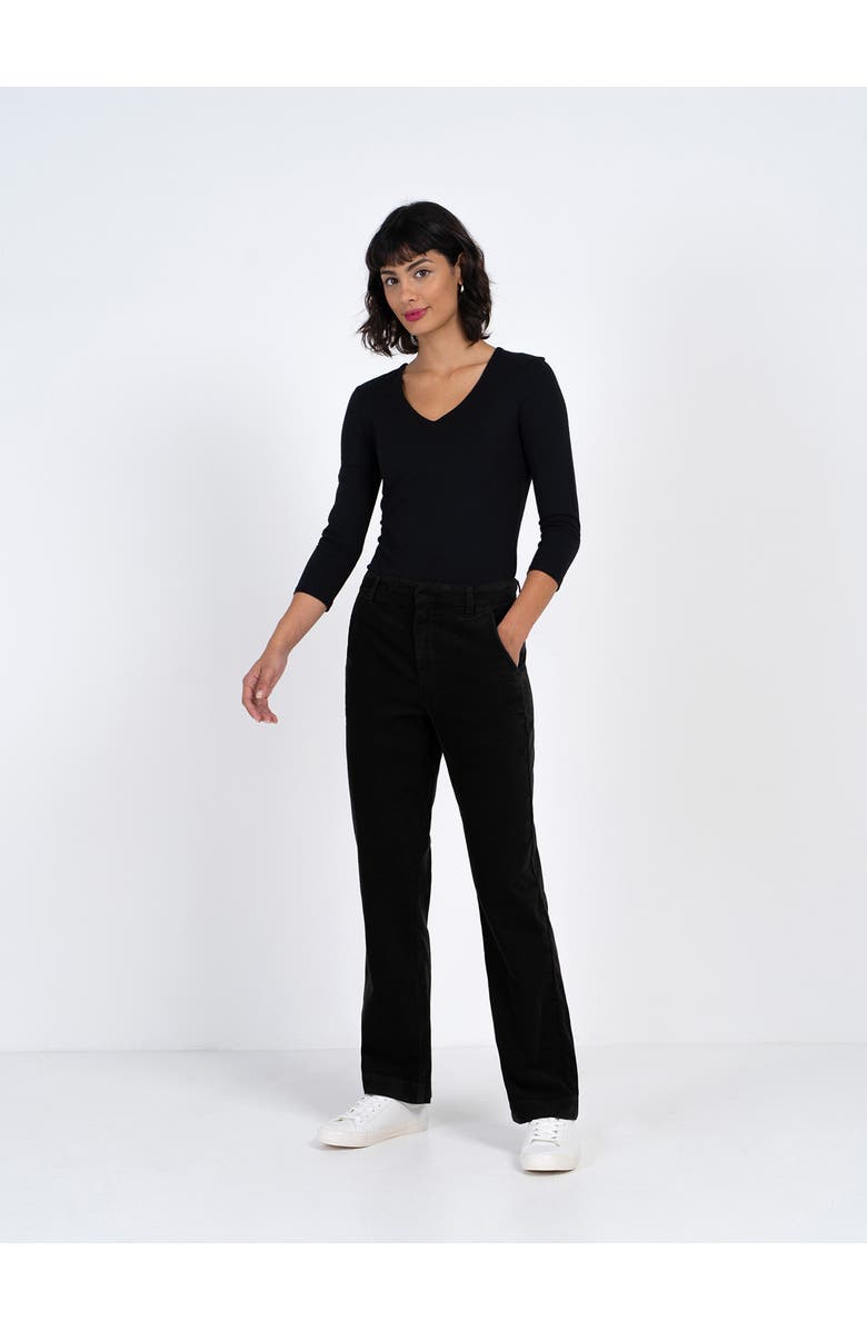 Kettlewell Jamie Cord Straight Pants, Main, color, Black