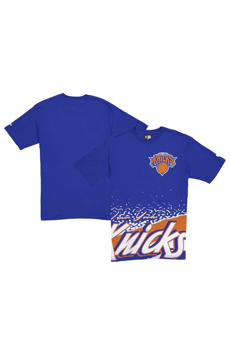 New Era Men's New Era Blue New York Knicks Sport Classic T-Shirt, Alternate, color, Blue