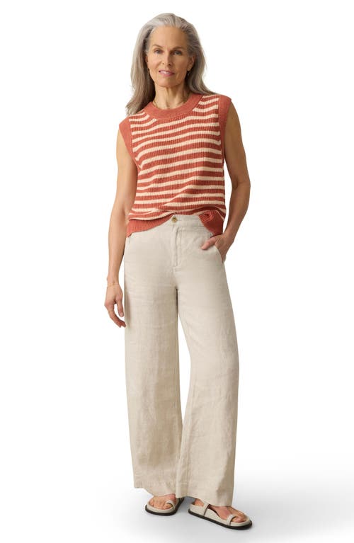 Faherty Miramar Linen Sweater Tank In Multi