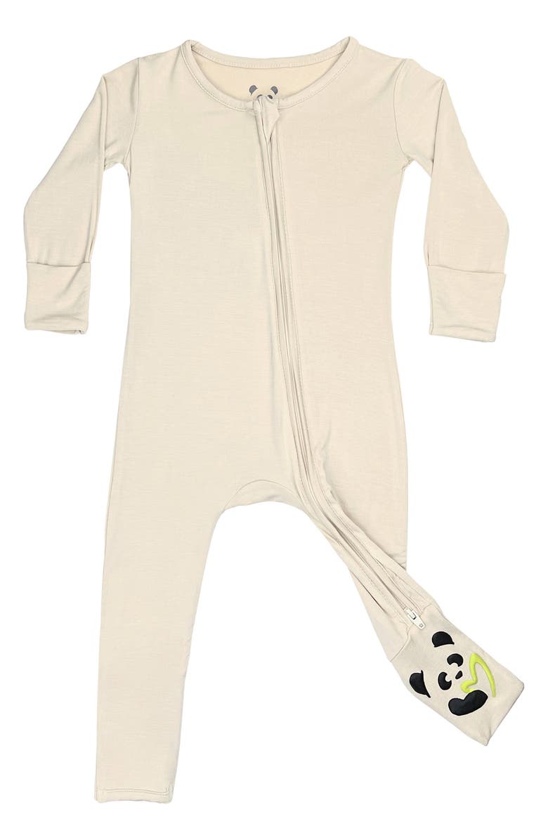 Bellabu Bear Oat Convertible Footie Pajamas, Main, color, 