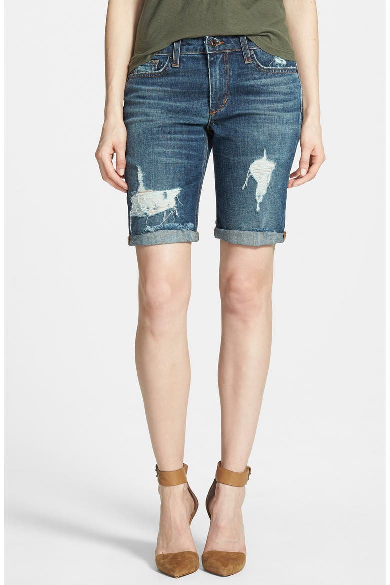 'Finn' Denim Bermuda Shorts, Main, color, MEEKA
