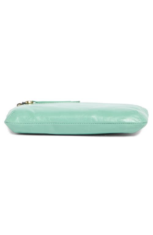 Hobo Cara Leather Crossbody Bag In Seaglass