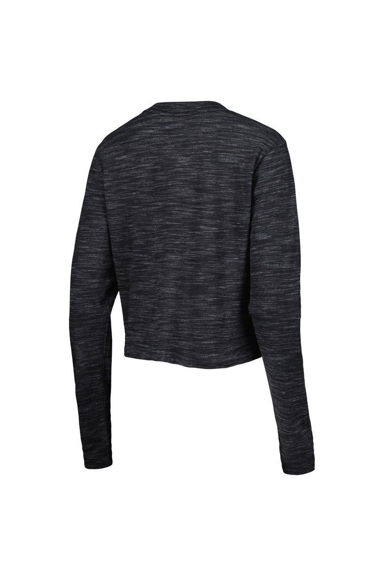 Women's New Era Black Las Vegas Raiders Crop Long Sleeve T-Shirt, Alternate, color, Black