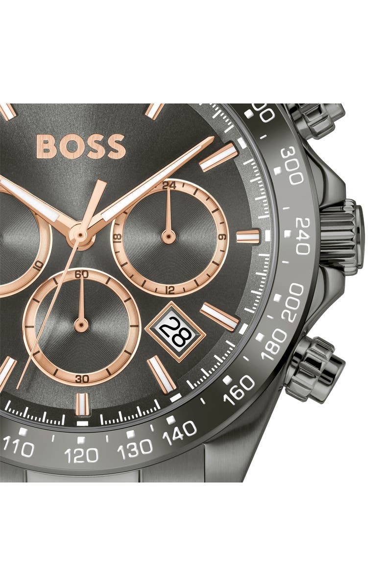 BOSS Hero 2.0 Chronograph Bracelet Watch, 43mm, Alternate, color, Grey
