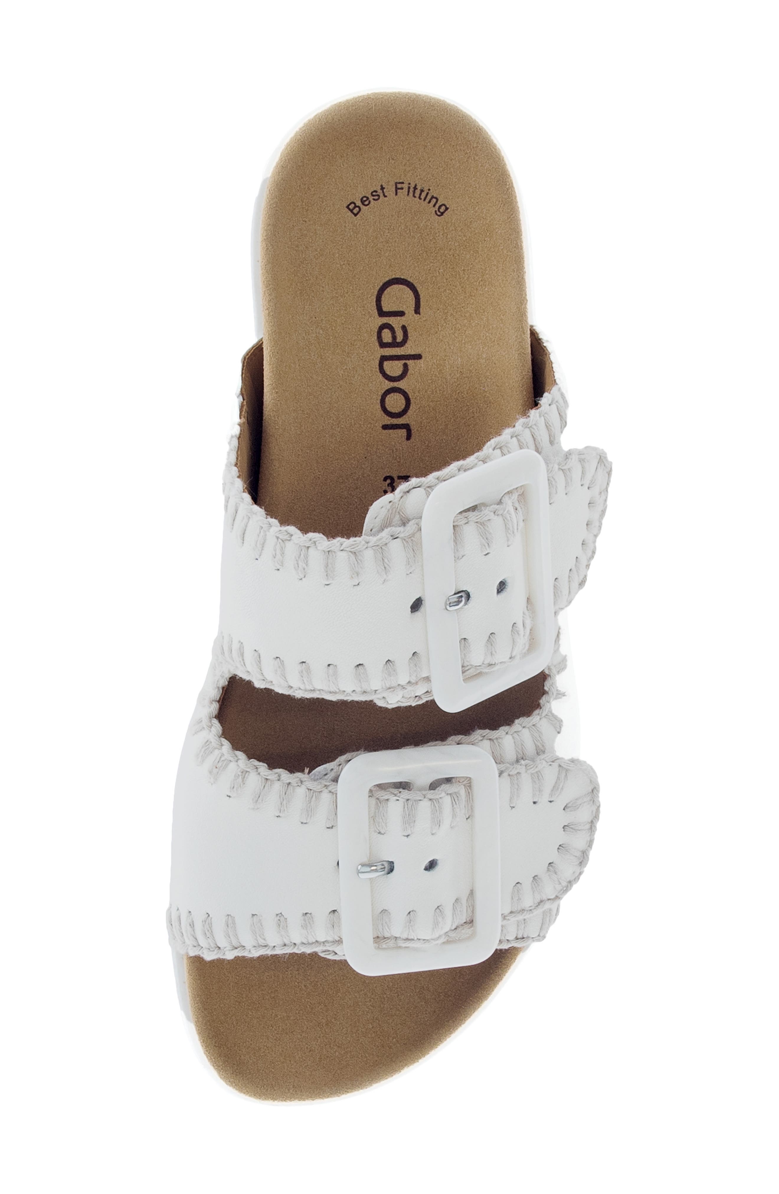 Gabor Buckle Strap Sandal, Alternate, color, Latte