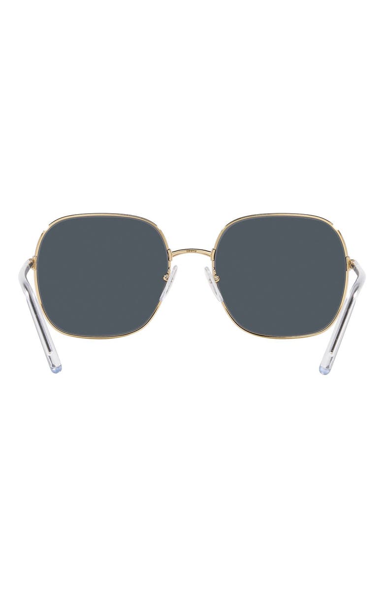 Prada 58mm Round Blue Light Blocking Glasses, Alternate, color,