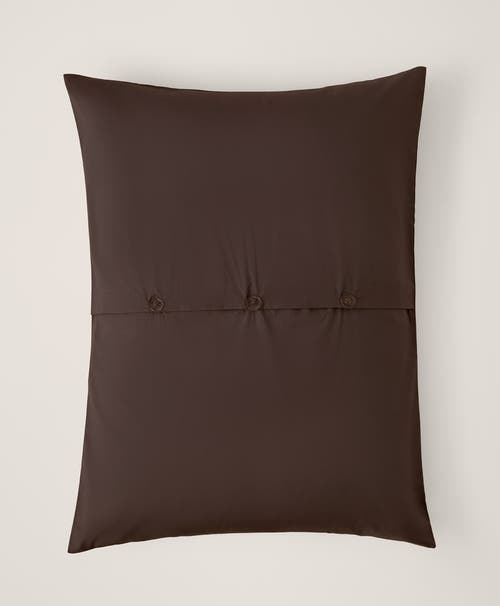 Pact Organic Cool-air Percale Sham 2-pack In Brown