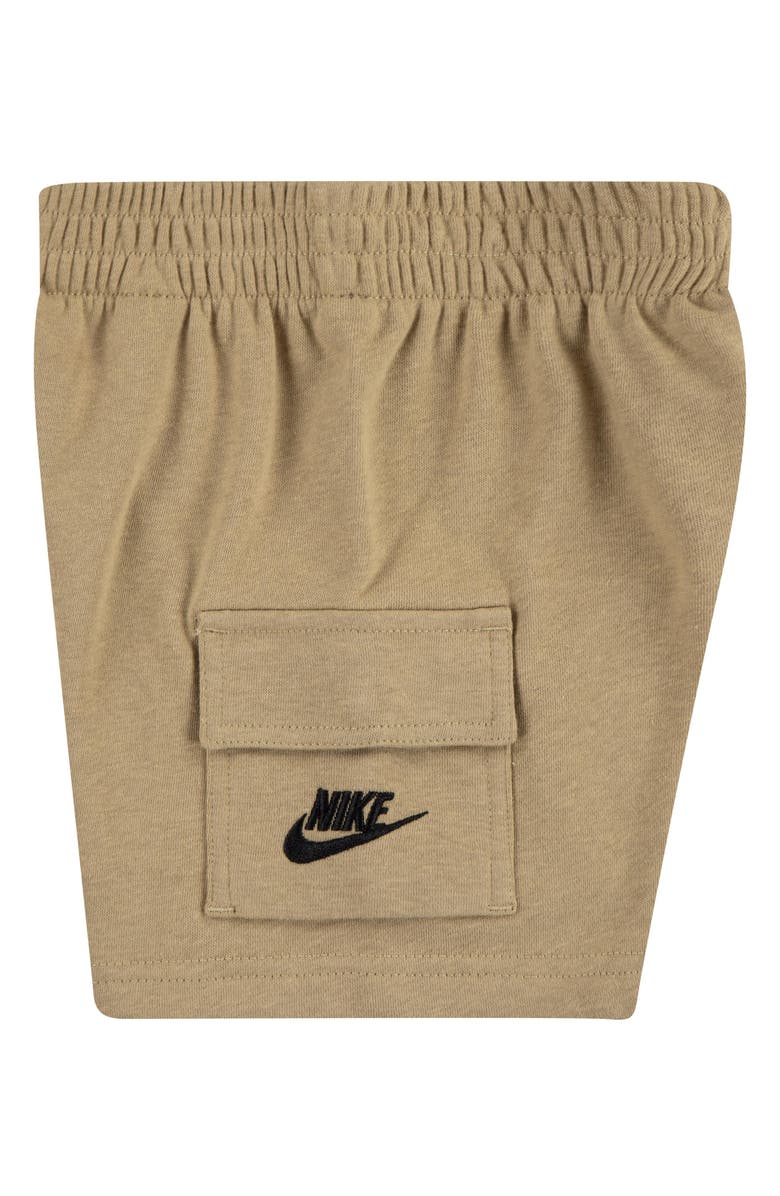 Nike Kids' Slub Pocket T-Shirt & French Terry Cargo Shorts Set, Alternate, color, Parachute Beige