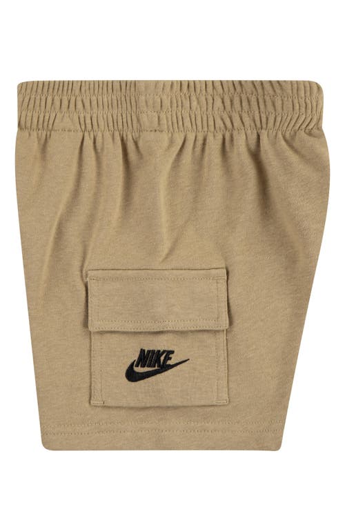 Nike Little Boys Pocket T-shirt & French Terry Shorts, 2 Piece Set In White