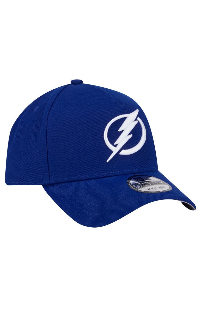 New Era Men's New Era  Blue Tampa Bay Lightning Core A-Frame 9FORTY Adjustable Hat, Alternate, color, Blue
