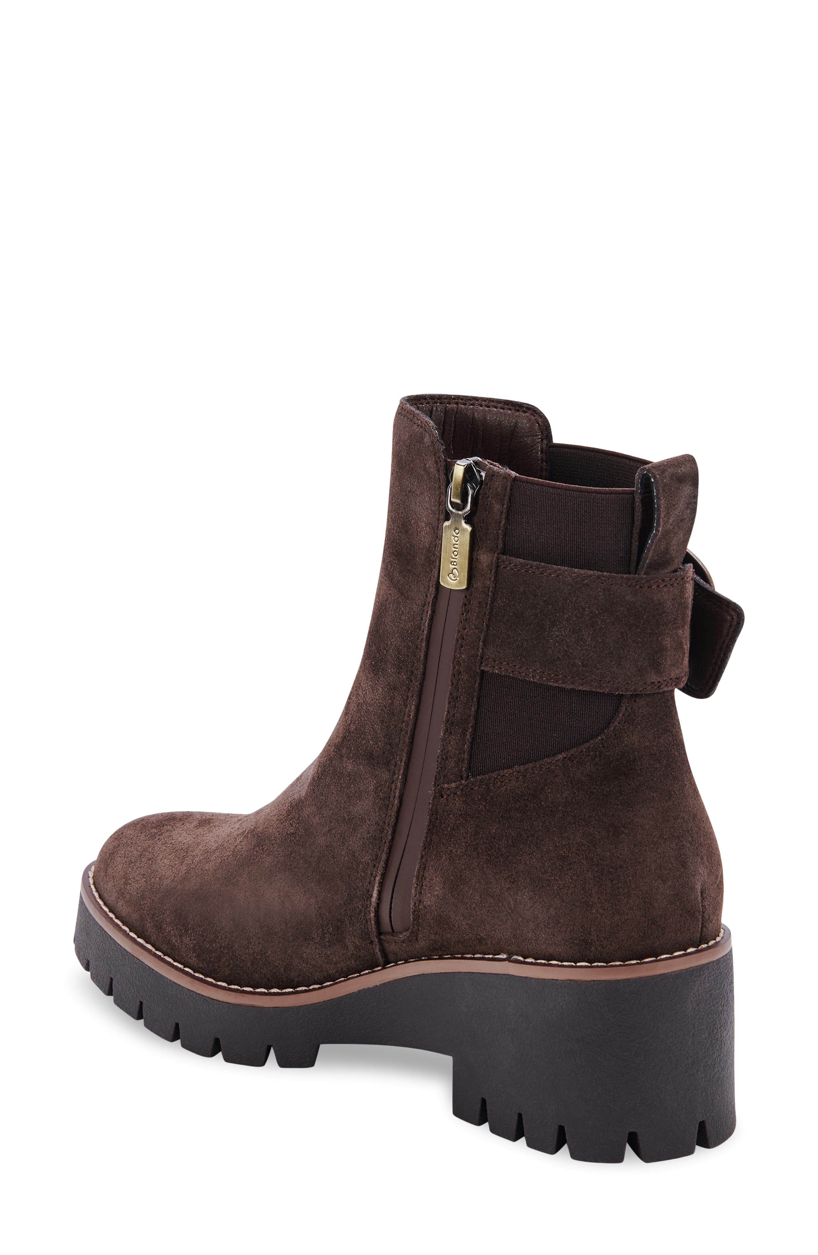 Dahlia Waterproof Bootie, Alternate, color, CHOCOLATE SUEDE
