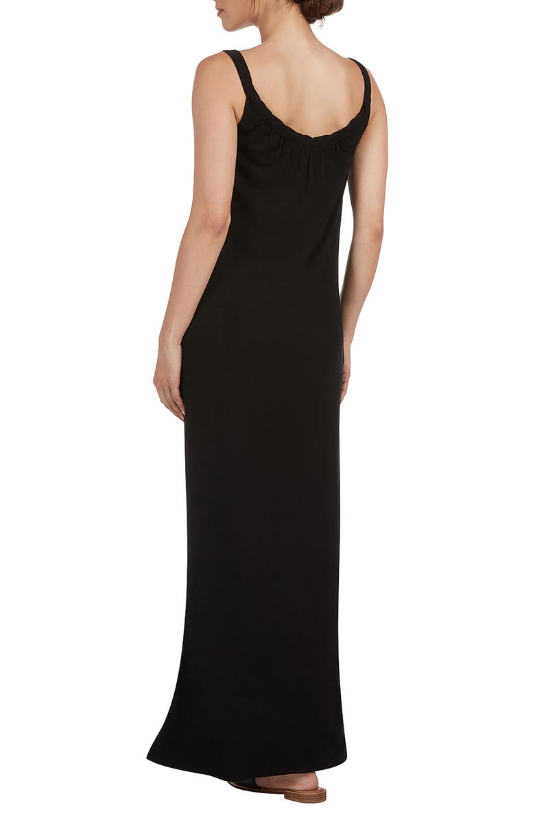 matty m. Twisted Neck Maxi Dress, Alternate, color, Black