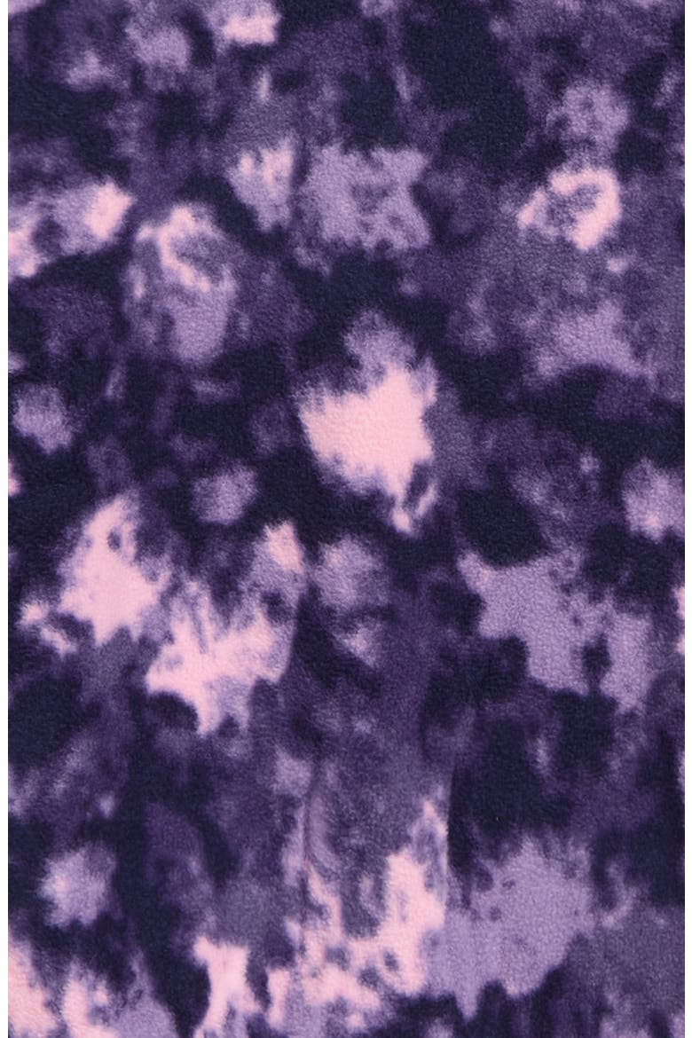 Kids' Print Fleece Mock Neck Top, Alternate, color, PINK LAVENDER WHISPY CAMO