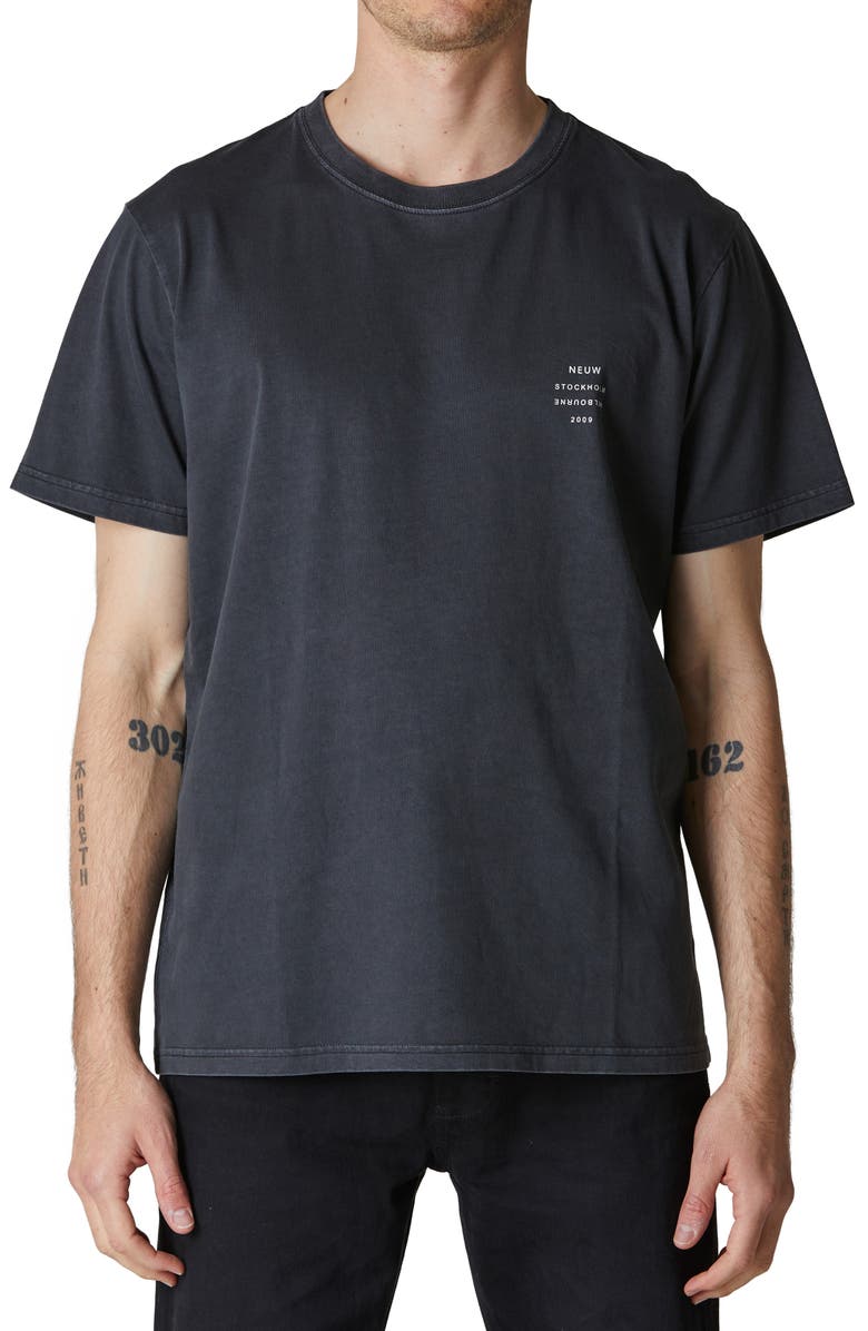 NEUW DENIM Band Short Sleeve Logo Tee, Main, color,