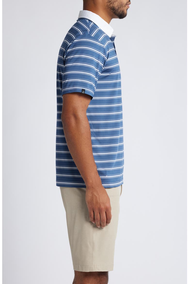 Barry Stripe Golf Polo, Alternate, color, NAVY