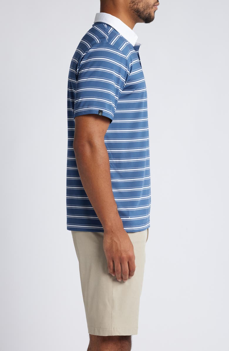 Swannies Barry Stripe Golf Polo, Alternate, color, Navy