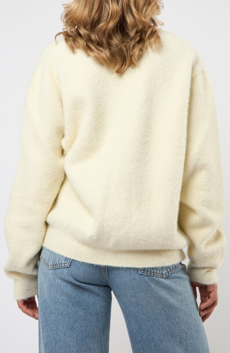 Viens Avec Moi V-Neck Cardigan, Alternate, color, Ivory