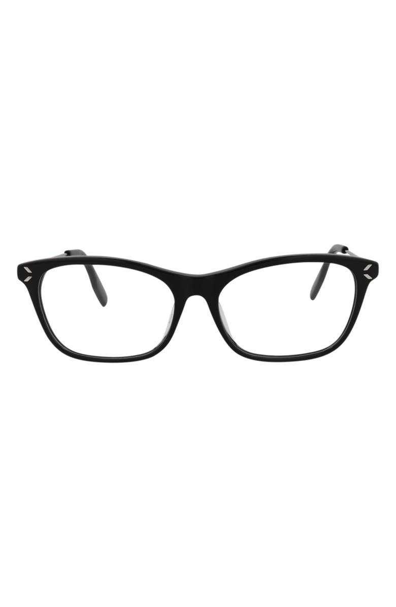 McQueen 54mm Square Optical Glasses, Main, color,