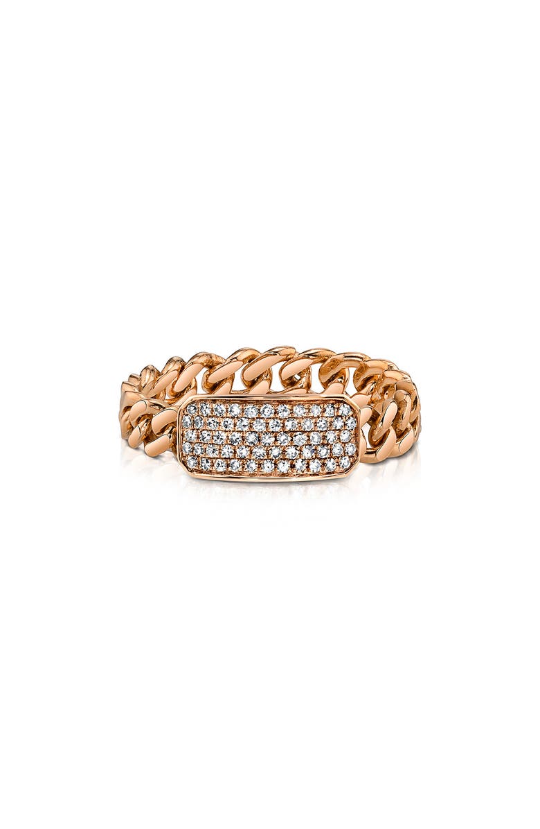 SHAY Diamond Pavé ID Link Ring, Main, color, 
