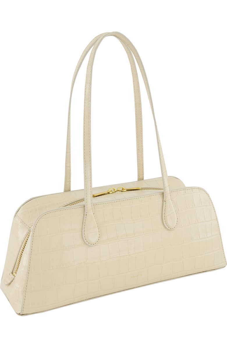 Vince Athene Croc Embossed Leather East/West Shoulder Bag, Alternate, color, Moonlight