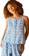Ace & Jig Anu Button-up Square Neck Tank Top