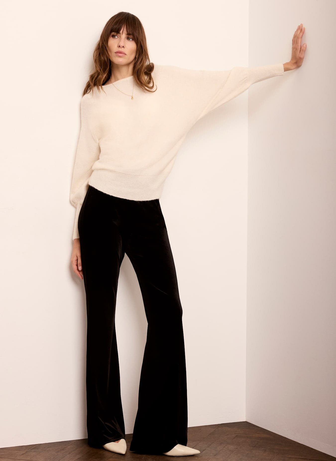 MINT VELVET Velvet Wide Leg Trousers (Women) | Nordstrom