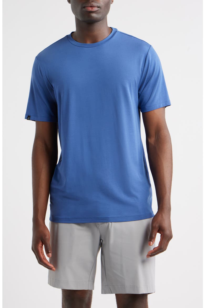 Ezra Performance Lyocell Blend T-Shirt, Main, color, BLUE