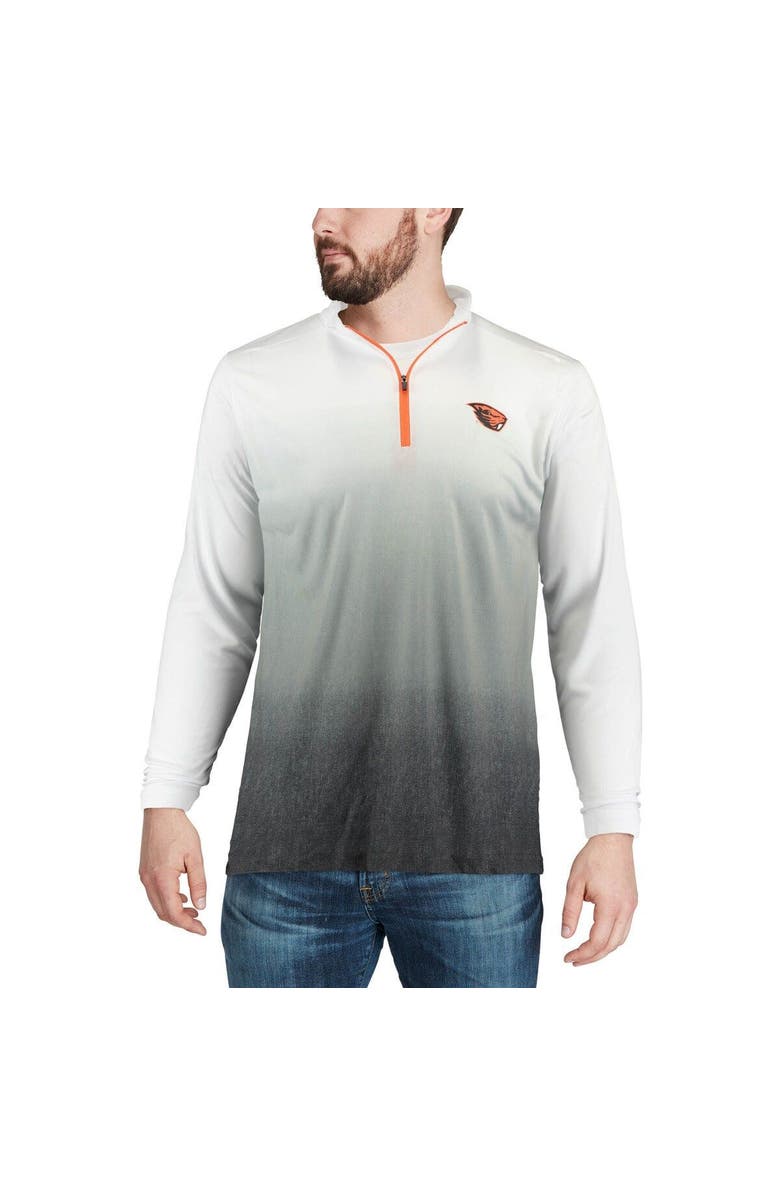 COLOSSEUM Men's Colosseum Gray Oregon State Beavers Magic Team Logo Quarter-Zip Jacket, Alternate, color, 