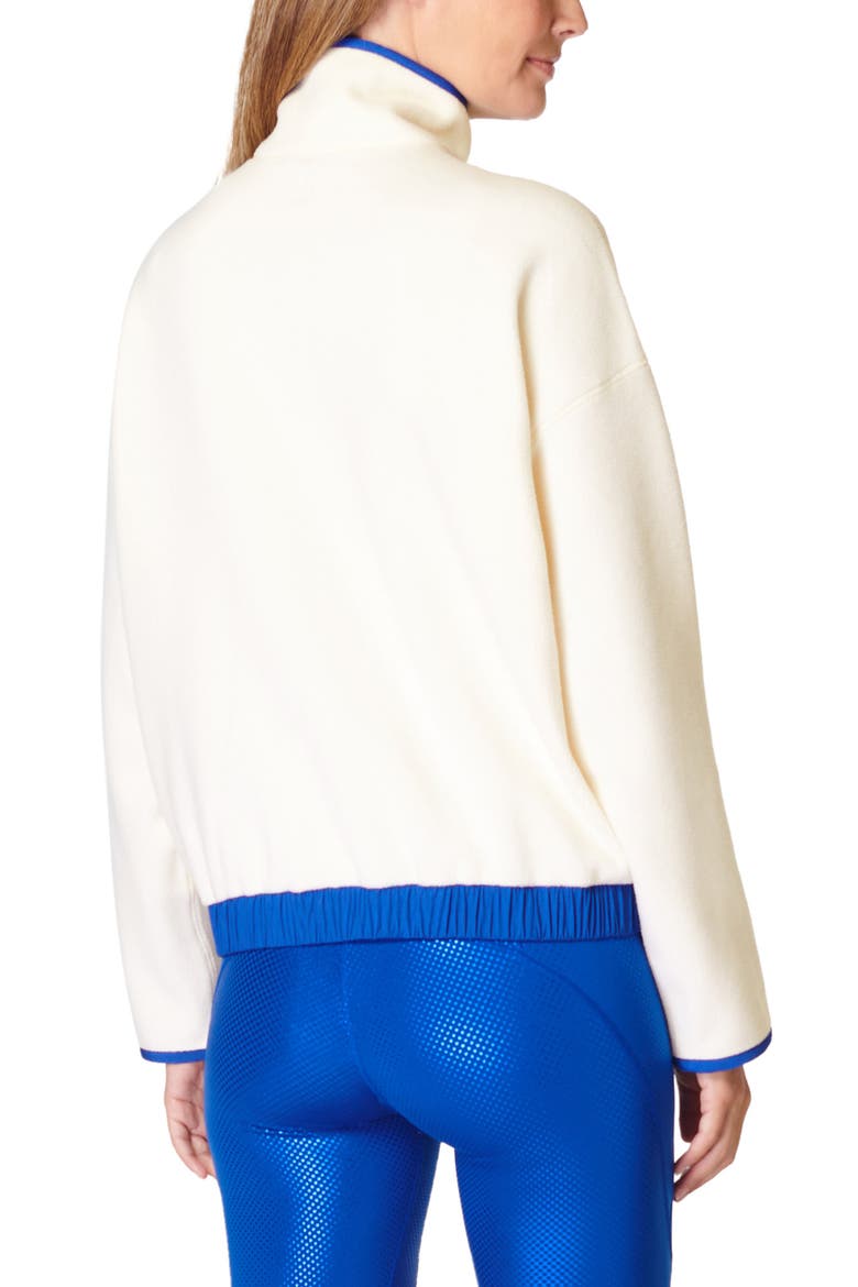 Compass Half Zip Fleece Pullover, Alternate, color, STUDIO WHITE