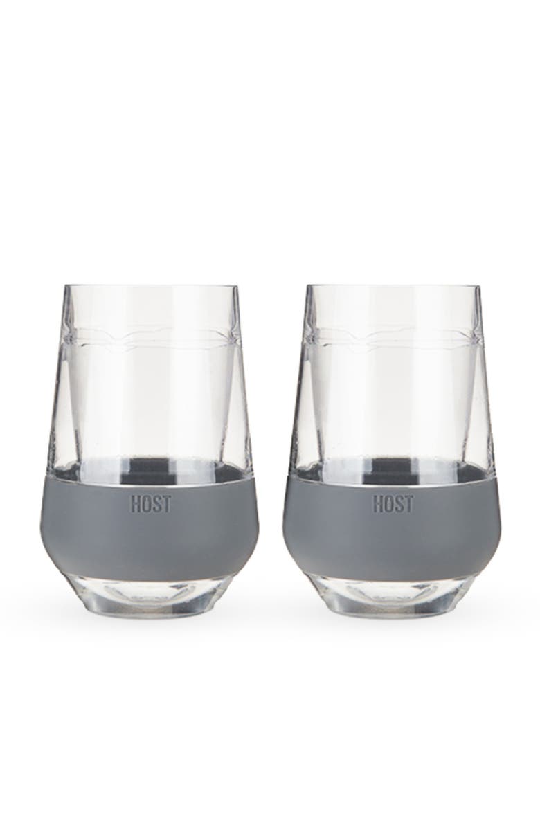 HOST Wine FREEZE XL Cooling Cup Set of 2, Alternate, color, Gray