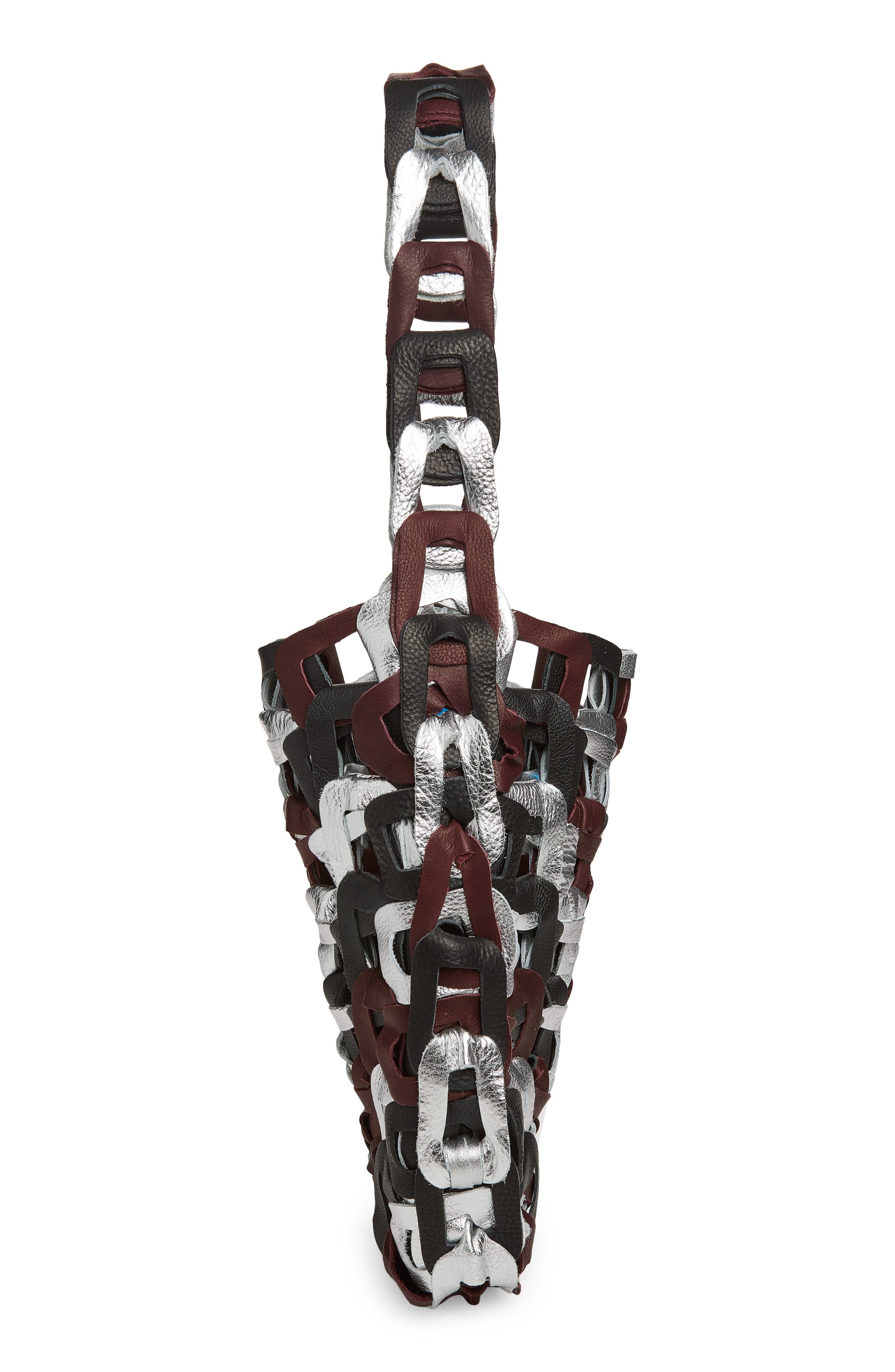 Medium Links Leather Tote, Alternate, color, POTION