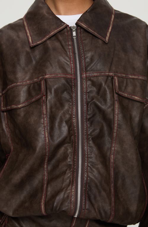 PRINCESS POLLY PRINCESS POLLY TANZA FAUX LEATHER JACKET