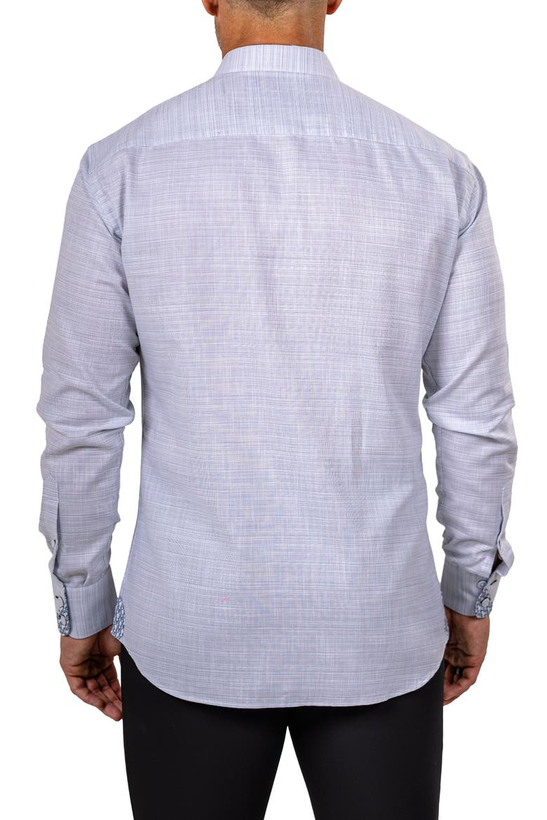 Eins Marthy Cotton Button-Up Shirt, Alternate, color, GREY