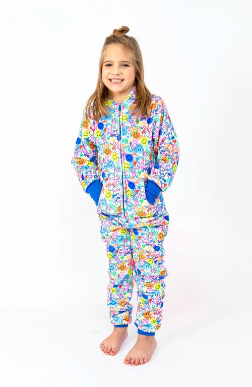 Preppy Goose Love & Smiles  One-piece   Plush Jumpsuit